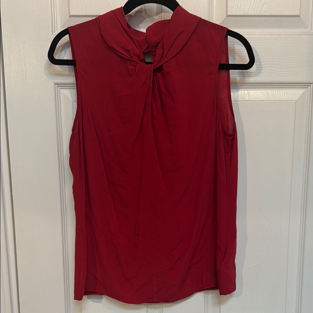 Elegant Sleeveless Brooks Brothers Red Blouse